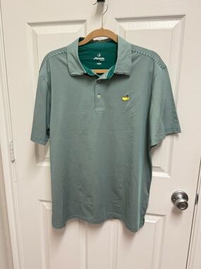 Masters Tech Striped Golf Polo